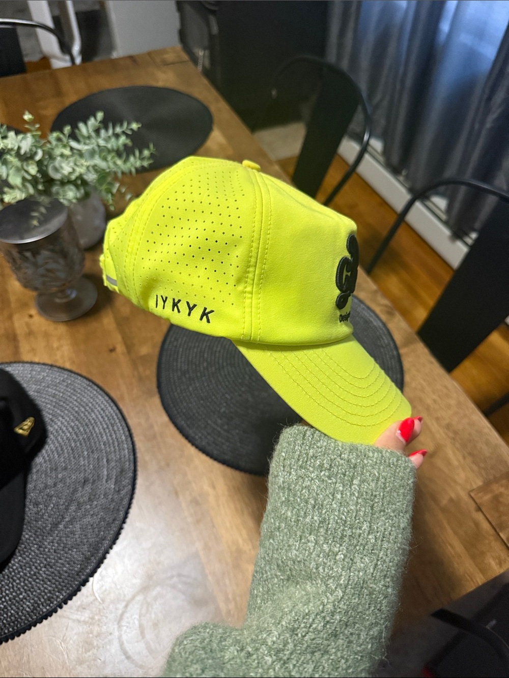 Dad Gang Neon Yellow Dad Cap by - Picture 3 of 4